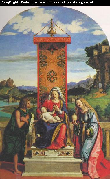 CIMA da Conegliano The Madonna and Child with St John the Baptist and Mary Magdalen dfg